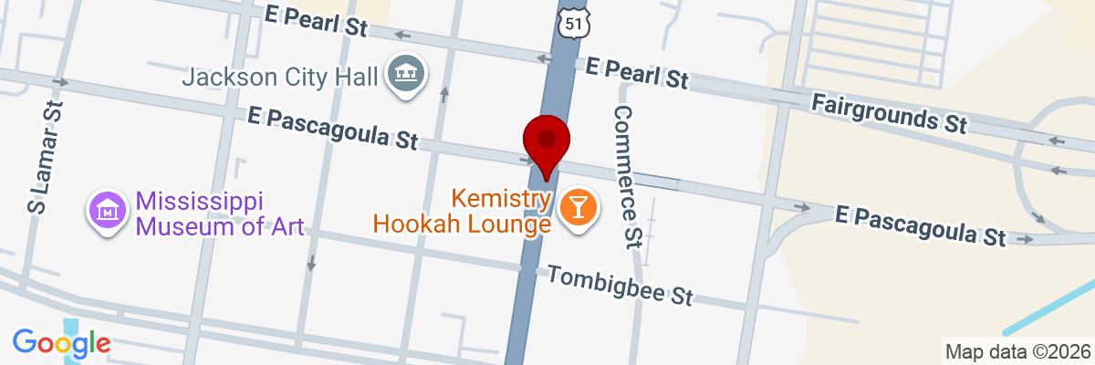 Map showing facility locations