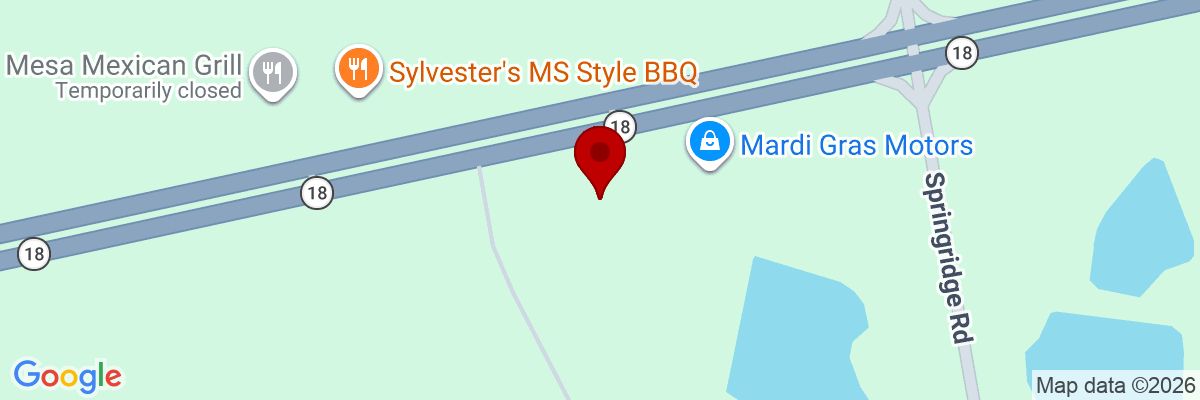 Map showing facility locations