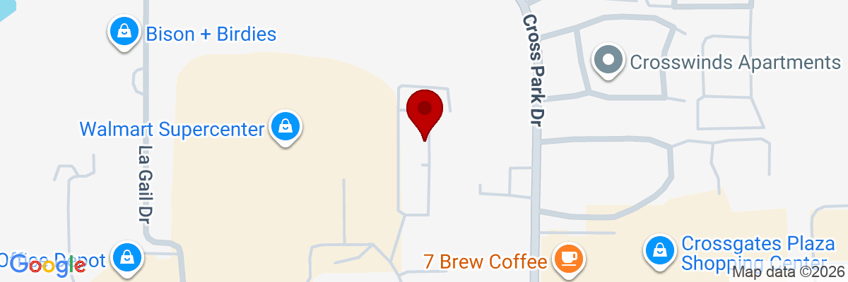 Map showing facility locations