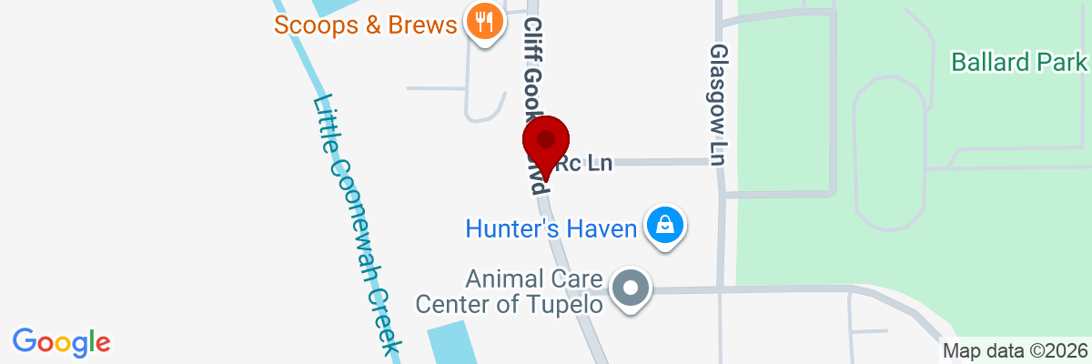 Map showing facility locations