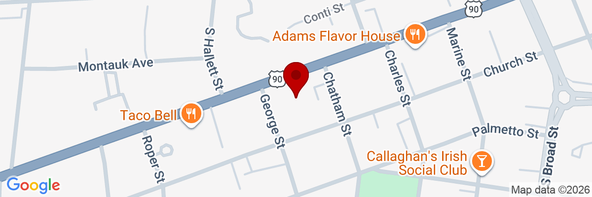 Map showing facility locations
