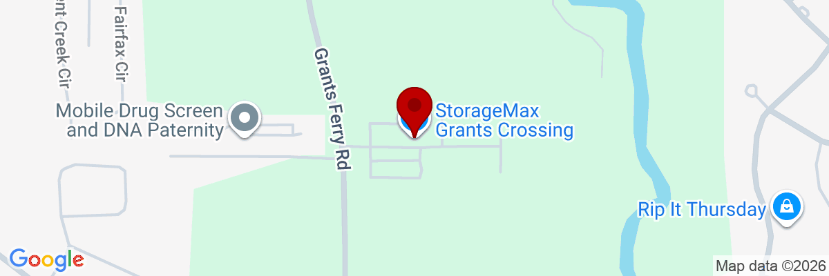 Map showing facility locations