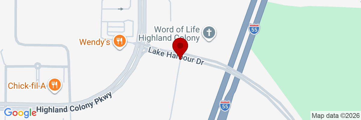 Map showing facility locations