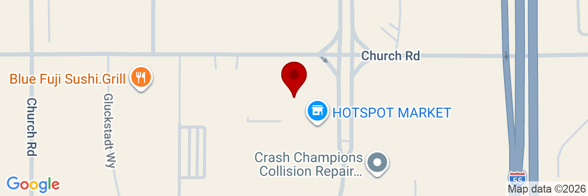 Map showing facility locations