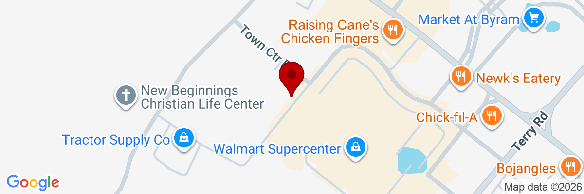 Map showing facility locations