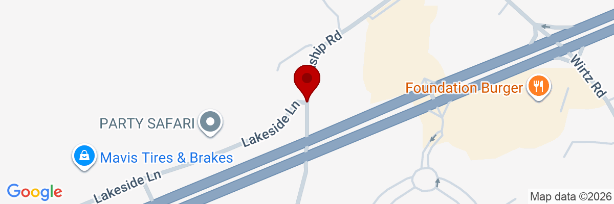 Map showing facility locations