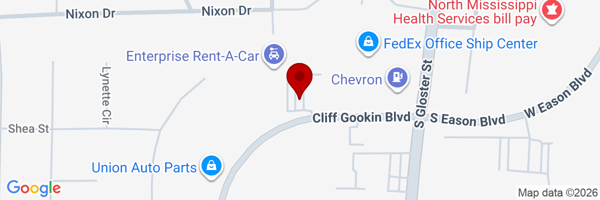 Map showing facility locations