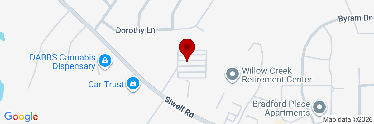 Map showing facility locations