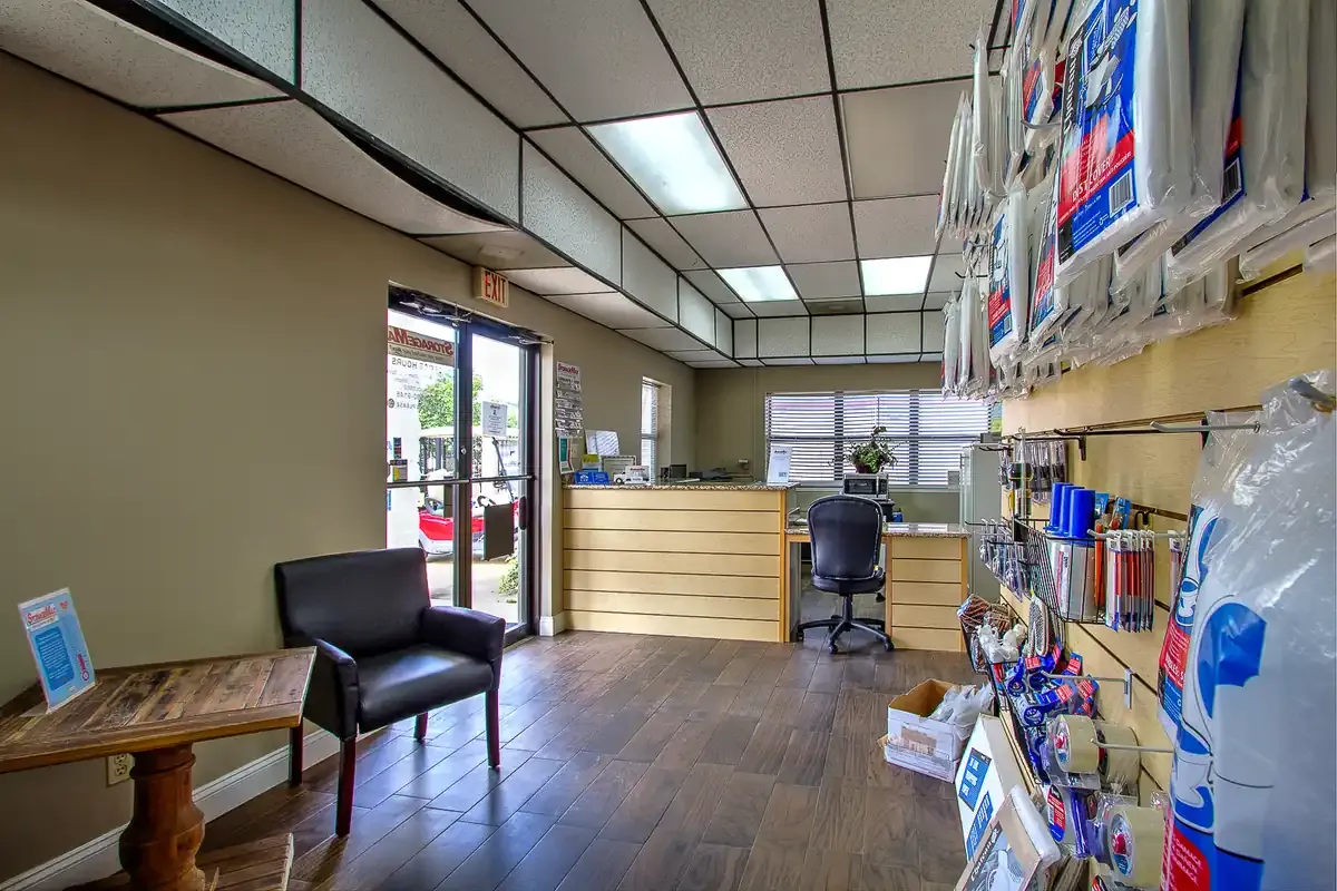 Rental counter at StorageMax